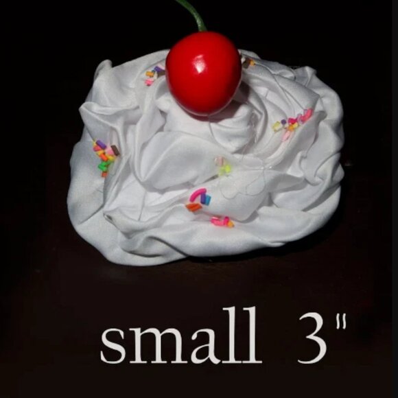 New cherry clip whipcream icecream sunday Halloween costume food cute girl adult - Picture 2 of 2